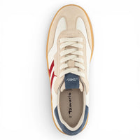 Sneakers da uomo Off-White in pelle con striscia rossa