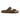 Sandali da uomo in pelle verde oliva con plantare slip-on