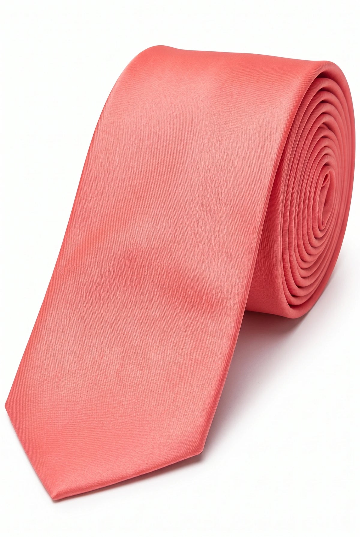 Set da uomo color pesca con cravatta, fazzoletto da taschino e gemelli.