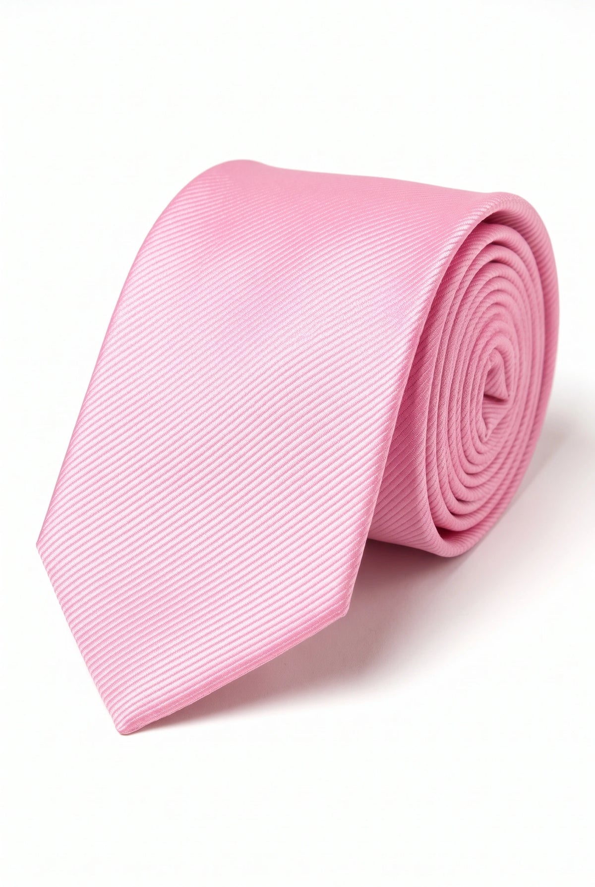 Cravatta da uomo rosa slim 6 cm tinta unita