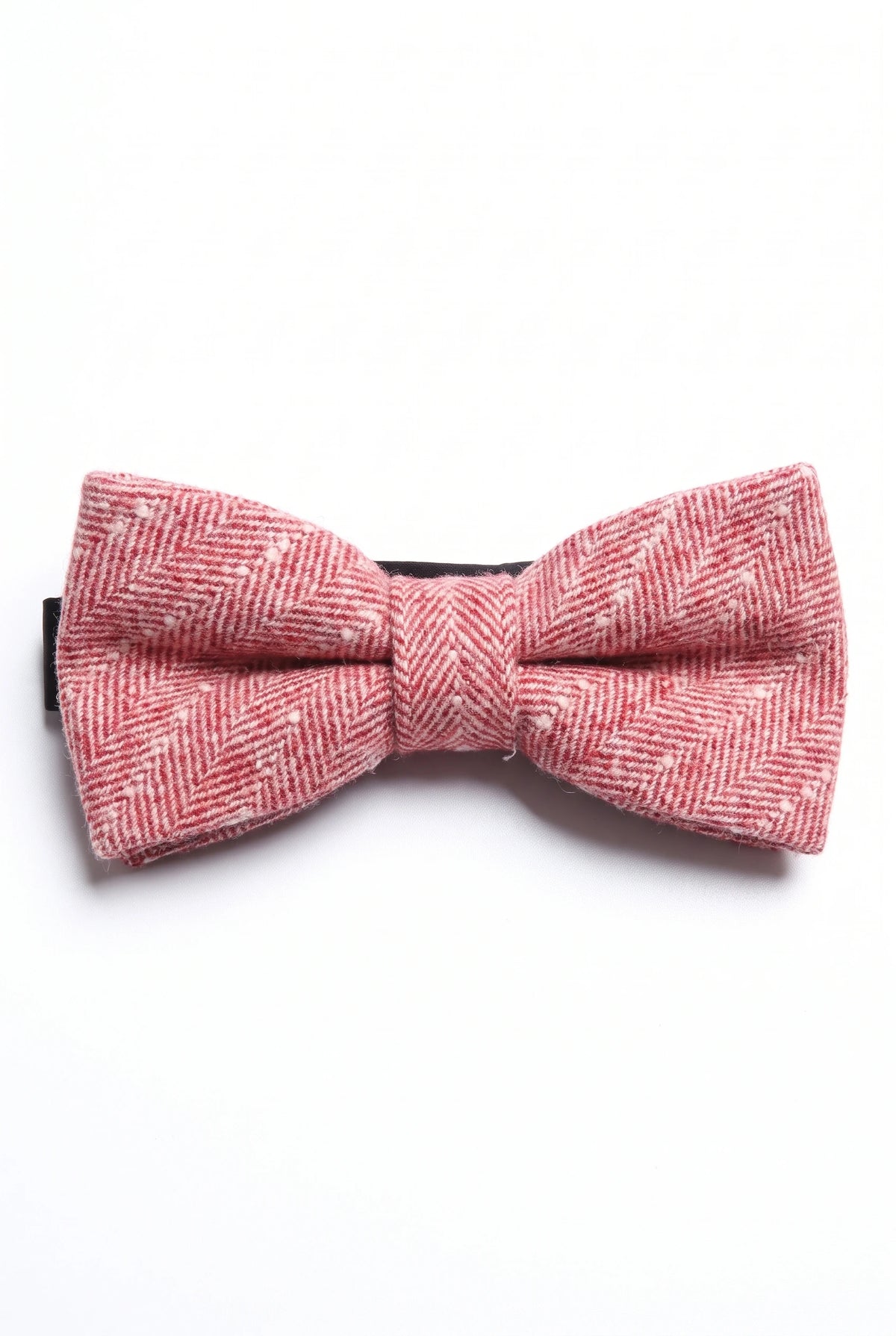 Papillon da uomo in tweed rosa