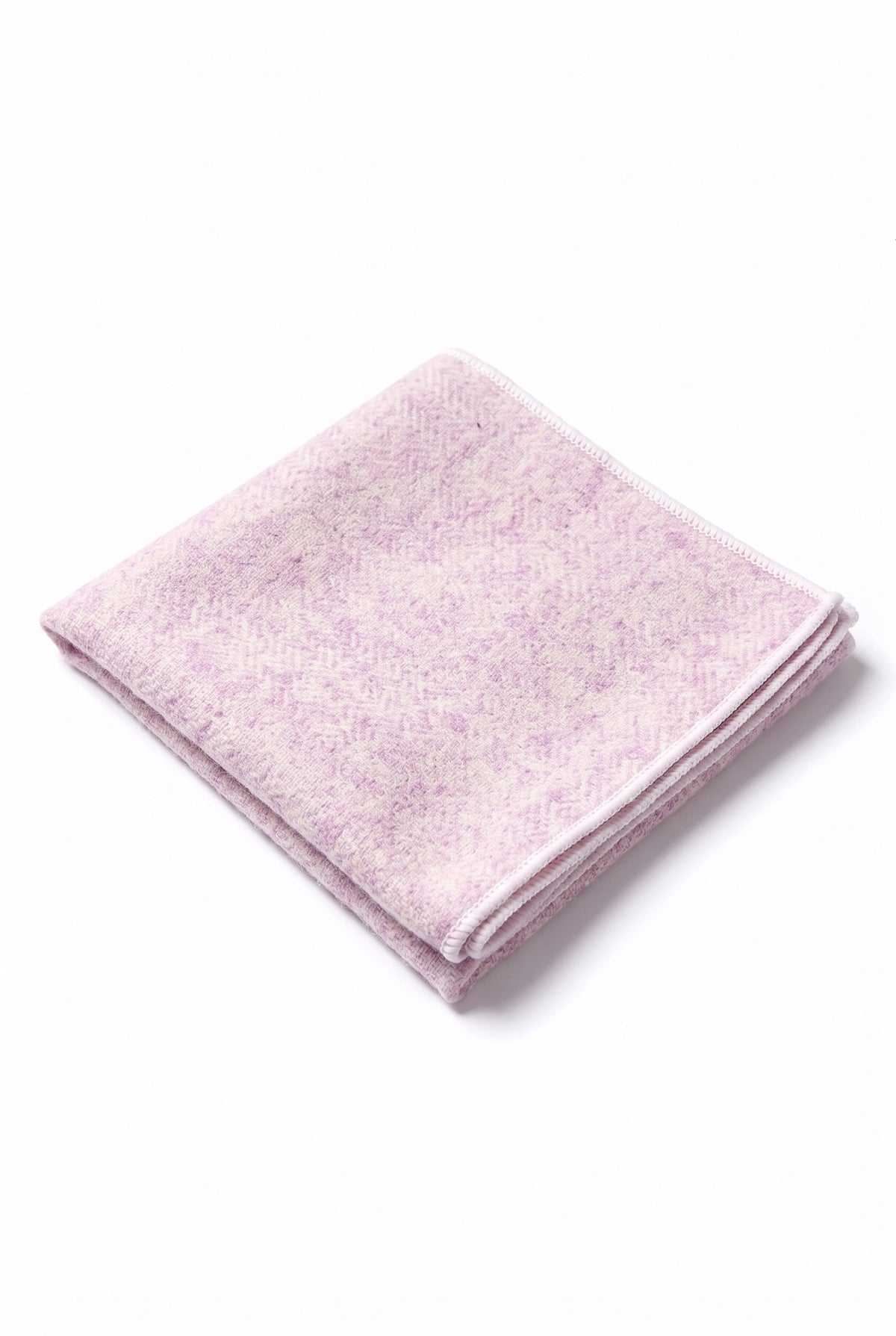 Fazzoletto da taschino da uomo in misto lana tweed rosa