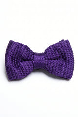 Papillon da uomo in maglia viola