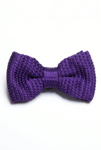 Papillon da uomo in maglia viola