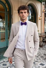 Papillon da uomo in maglia viola