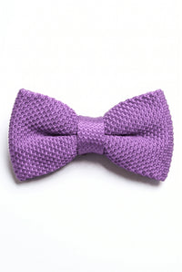 Papillon da uomo in maglia viola