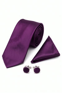 Set di cravatte viola da uomo