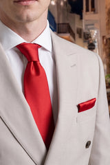 Set di cravatte rosse da uomo
