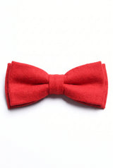 Papillon da uomo in tweed rosso