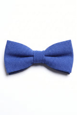 Papillon da uomo blu royal a doppio strato