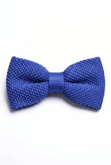 Papillon da uomo in maglia blu royal