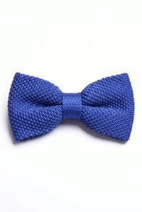 Papillon da uomo in maglia blu royal