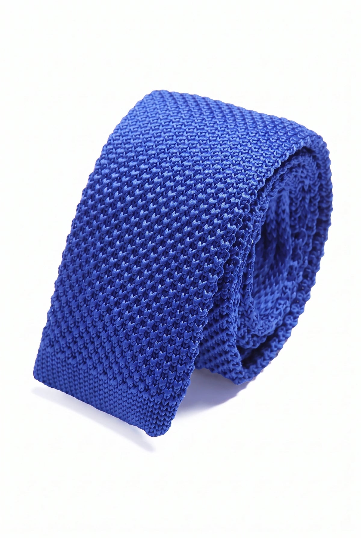 Cravatta da uomo in maglia blu royal