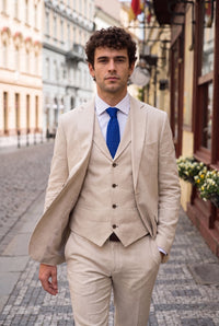 Cravatta da uomo in maglia blu royal