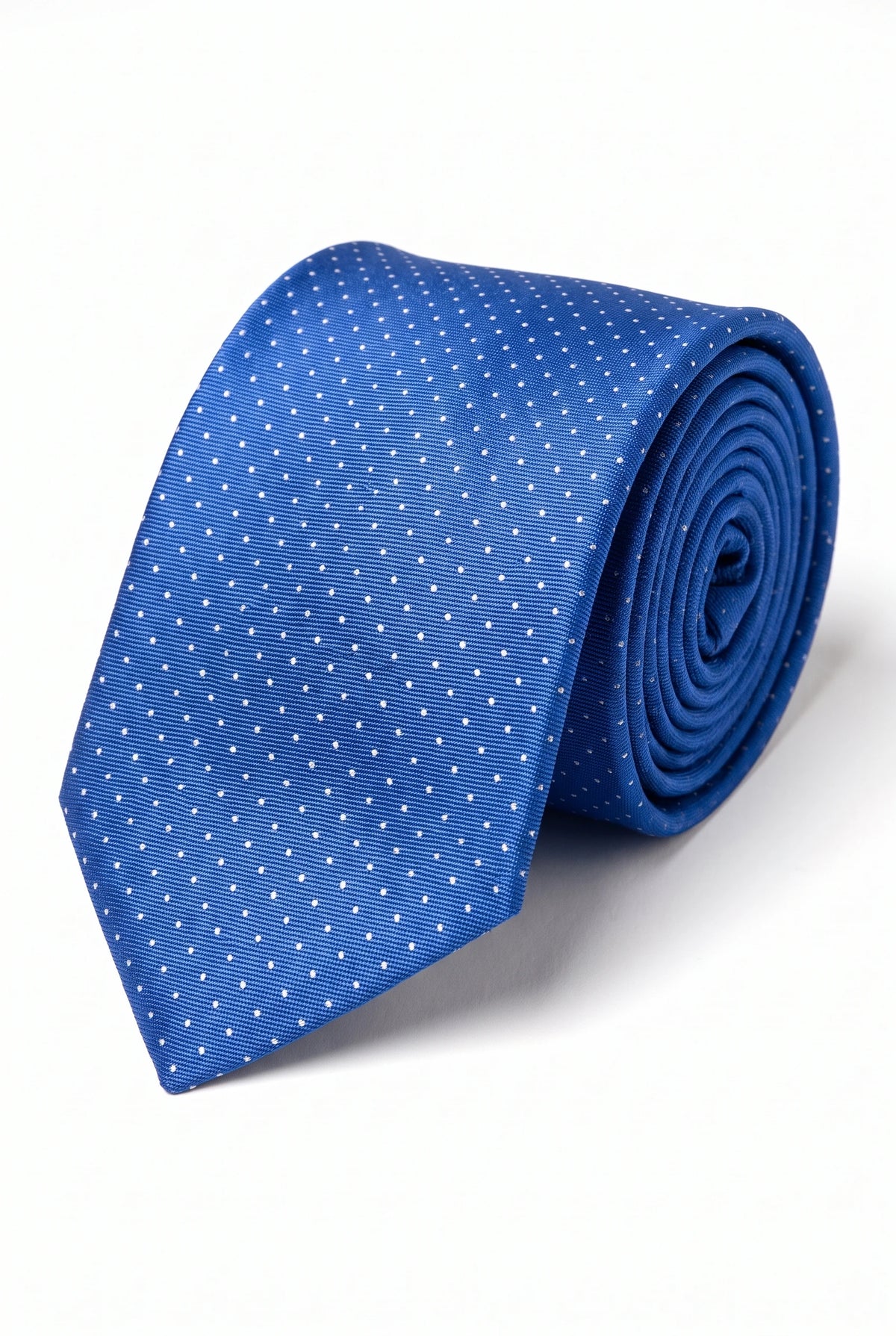Cravatta da uomo blu royal in tessuto testurizzato