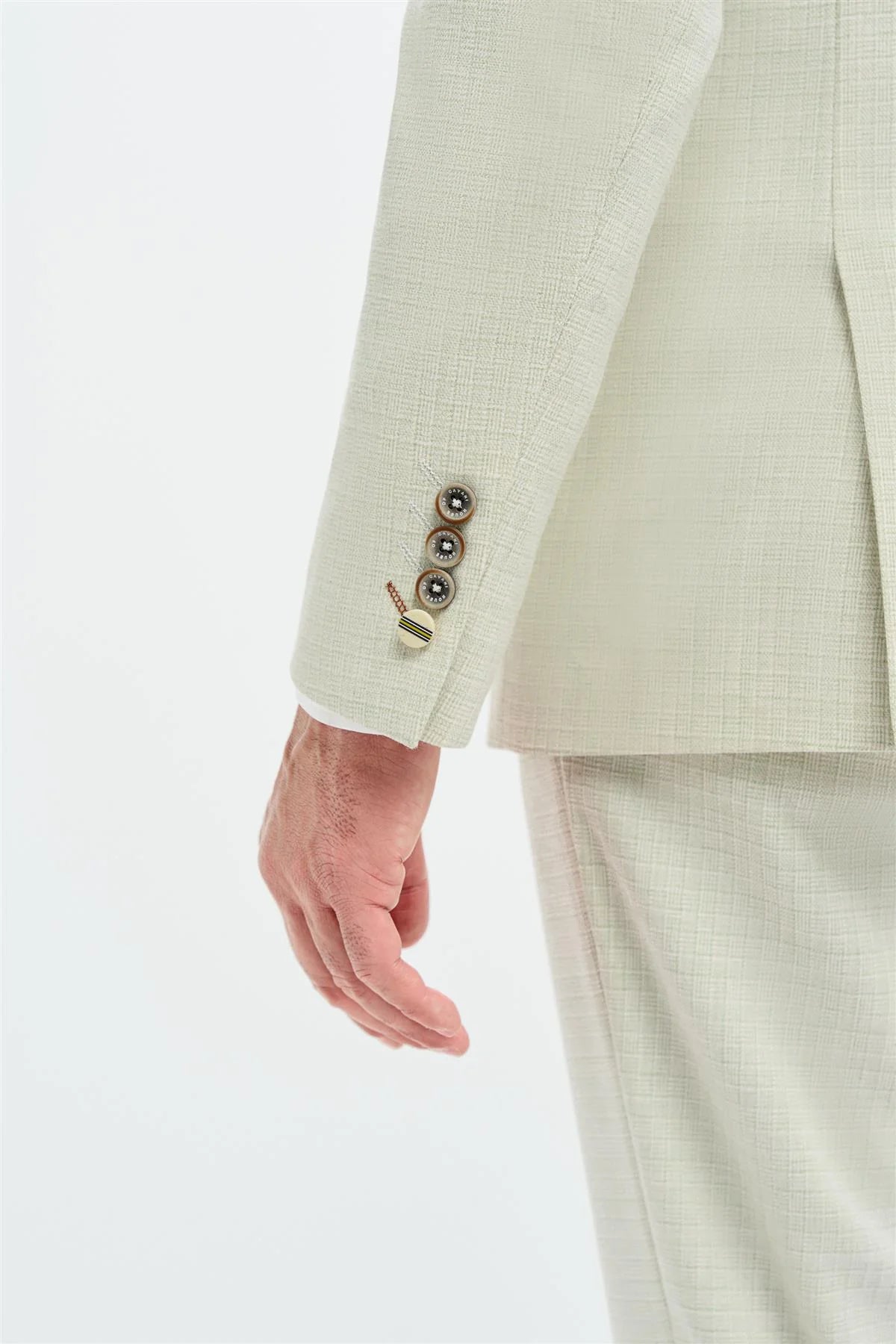 Blazer su misura verde salvia da uomo