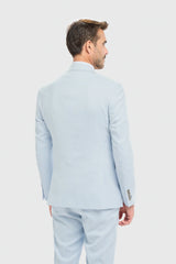 Blazer sartoriale azzurro cielo da uomo