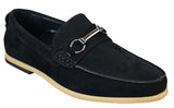 Mens Slip On Buckle Horsebit Driving Shoes Loafers Retro Smart Casual Suede