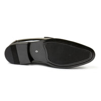 Mocassini da uomo slip-on in ecopelle con dettagli in velluto e vernice