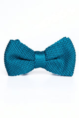 Papillon da uomo in maglia color verde acqua