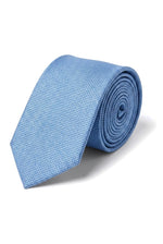 Cravatta da uomo con taschino quadrato, set formale, cravatta solida - azzurro cielo