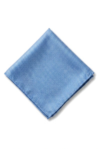 Cravatta da uomo con taschino quadrato, set formale, cravatta solida - azzurro cielo