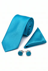 Set di cravatte turchesi da uomo