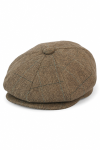 Cappellino da uomo Peaky Blinders in tweed a quadri