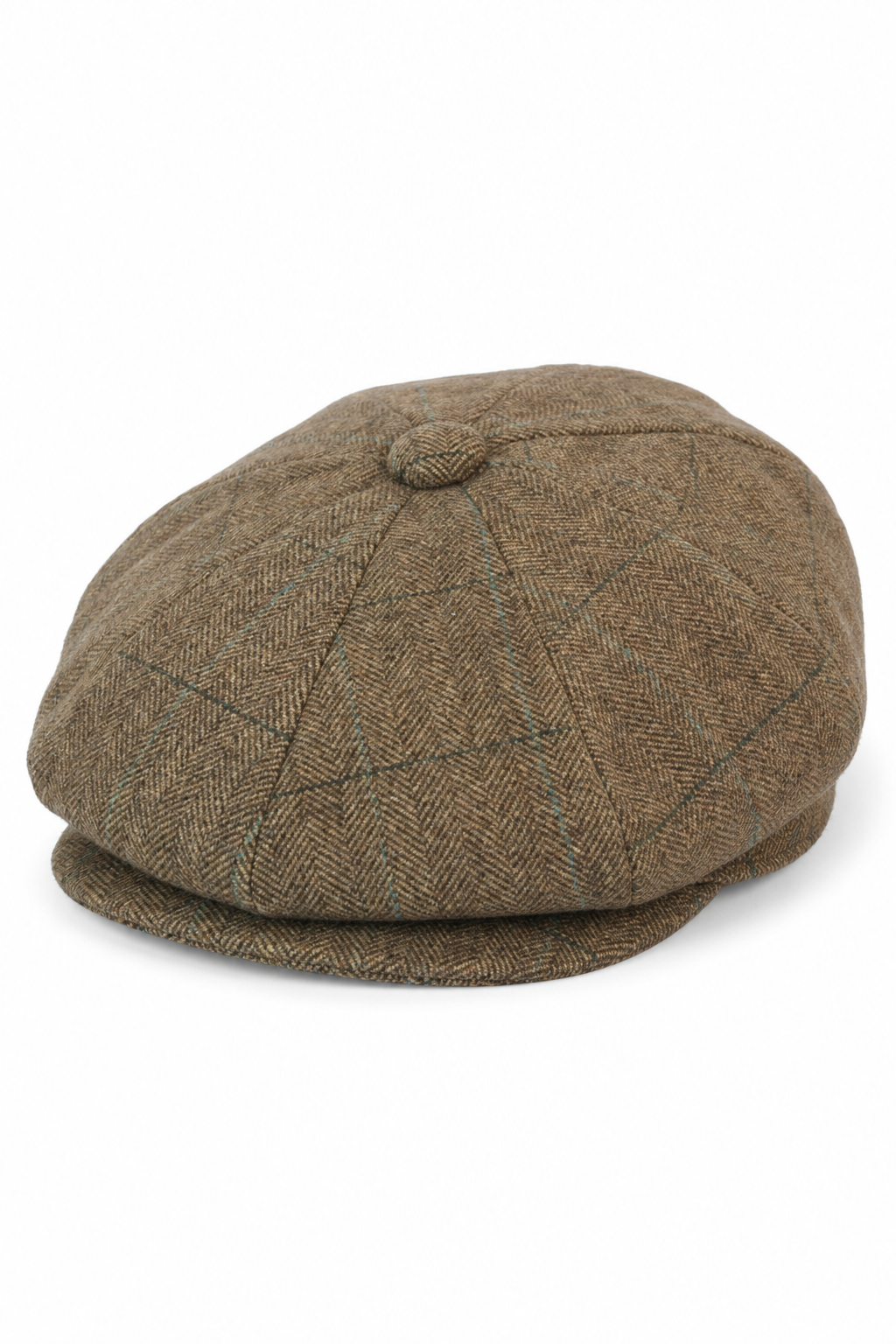 Cappellino da uomo Peaky Blinders in tweed a quadri