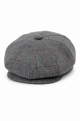 Cappellino da uomo Peaky Blinders in tweed a quadri
