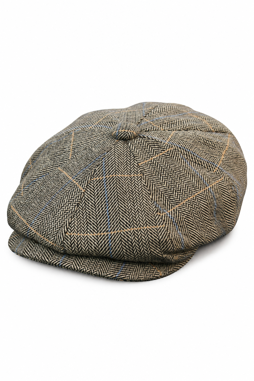 Cappellino da uomo Peaky Blinders in tweed a quadri