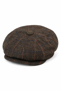Cappello da uomo vintage in tweed Peaky Blinders