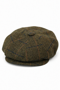 Cappello da uomo vintage in tweed Peaky Blinders