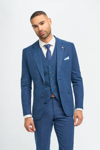 Miami - Blazer da uomo blu da sposa