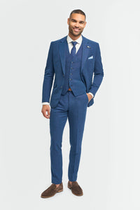 Miami - Blazer da uomo blu da sposa