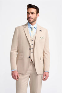Miami - Blazer beige da uomo per matrimonio