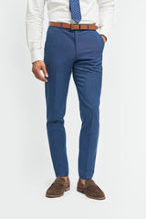Miami - Pantaloni da uomo con motivo a tratteggio blu