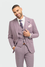 Miami - Blazer estivo slim fit rosa da uomo