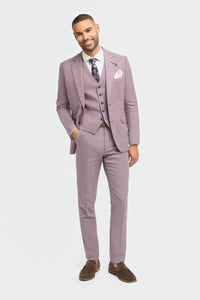 Miami - Blazer estivo slim fit rosa da uomo