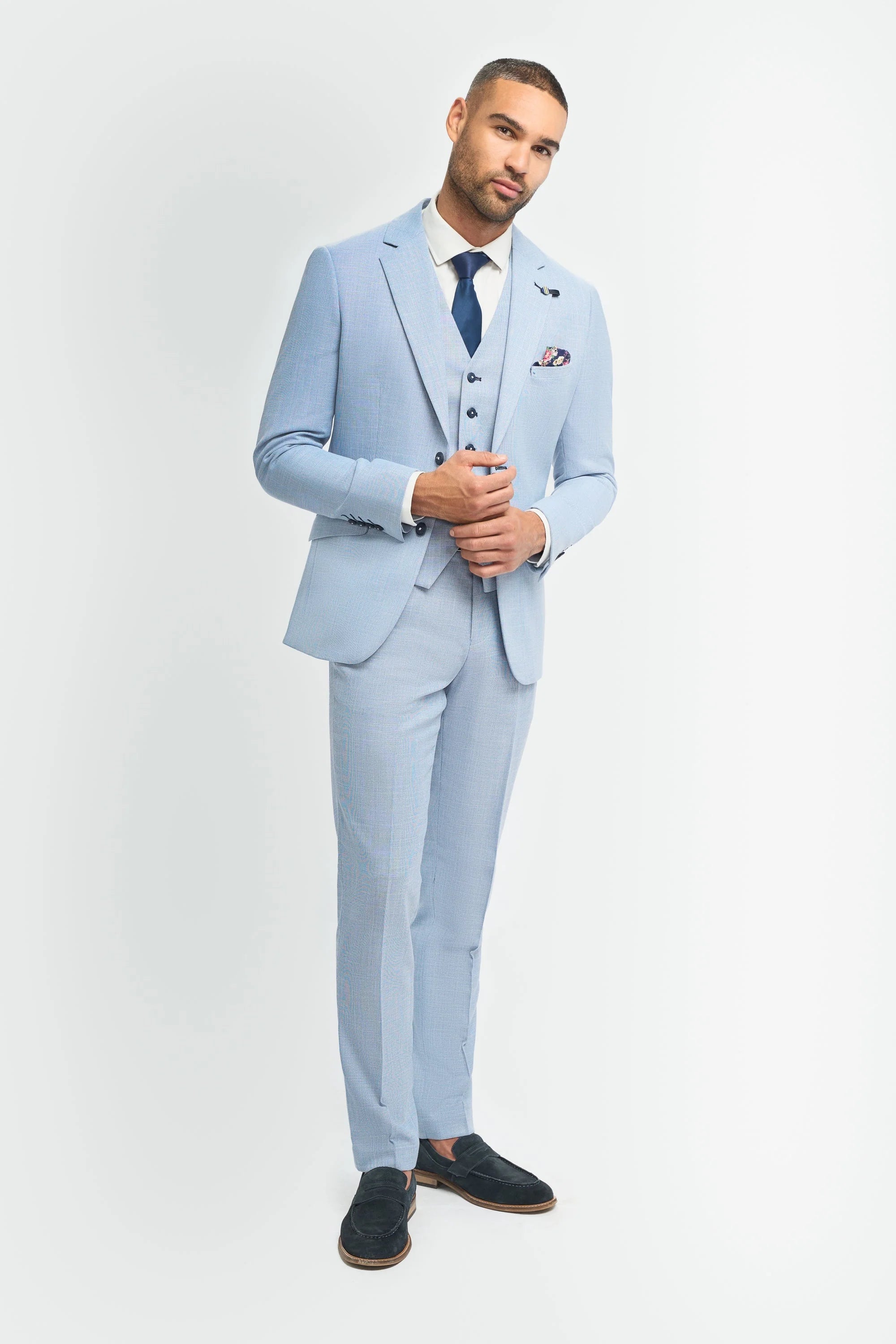 Miami - Blazer estivo azzurro chiaro da uomo