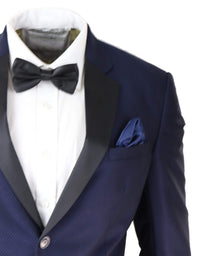 Mens Blue Tuxedo Dinner Suit