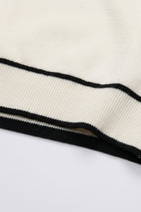 T-shirt da uomo Off-White in maglia, vestibilità regolare, girocollo con finiture a contrasto.