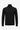 Maglione da uomo a collo alto nero, in morbido misto viscosa, a maniche lunghe.