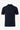 Polo da uomo blu navy in maglia con zip