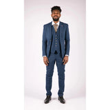 Cavani Orson - Abito 3 pezzi in twill blu