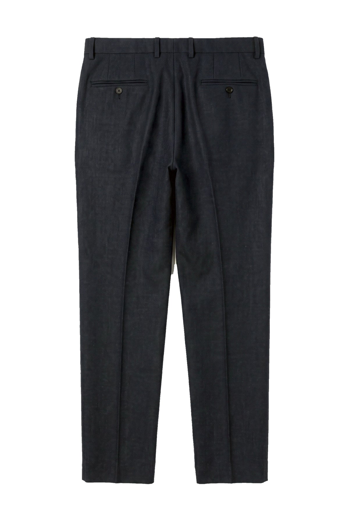 Oscar - Pantaloni da uomo in tweed misto lana blu navy