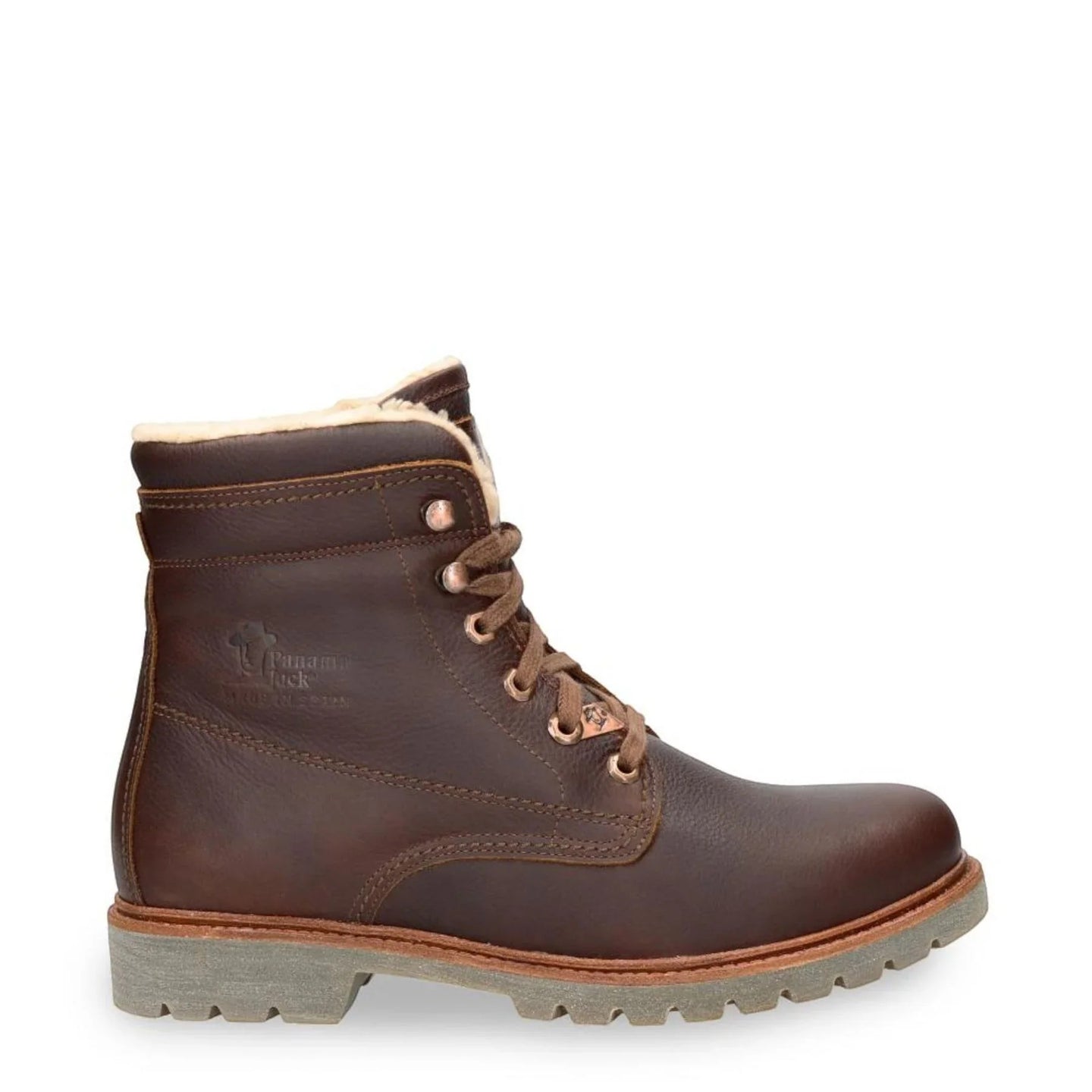 P03 Aviator C23 - Stivaletti da uomo in pelle marrone impermeabile