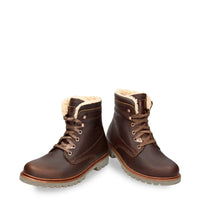 P03 Aviator C23 - Stivaletti da uomo in pelle marrone impermeabile