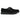 Scarpe platform a punta in camoscio nero con fibbia a monachella