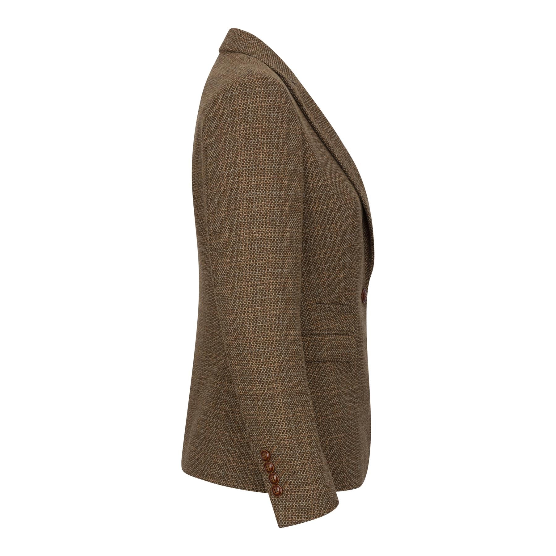 Ralph - Blazer su misura in tweed marrone da donna